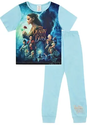 Buy Disney Girls Beauty And The Beast Long Pyjamas • 6.99£