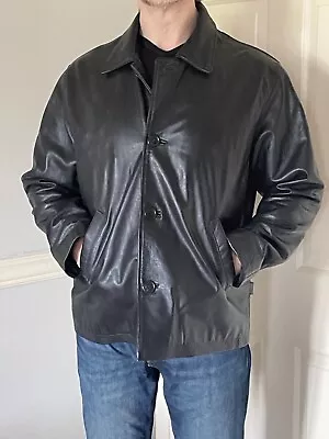 Buy Vintage Basehit Mens Leather Jacket Barely Worn S • 49.99£