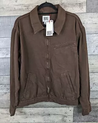 Buy Urban Outfitters Tony Harrington Jacket Brown Mens Medium Collared Pockets Zip • 55.99£