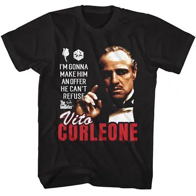 Buy The Godfather Vito Corleone Make Him An Offer He Can't Refuse Men's T Shirt • 43.51£