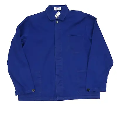 Buy VINTAGE French EU Worker CHORE Work Shirt Jacket Blue SZ M / L (M8209) • 24.95£