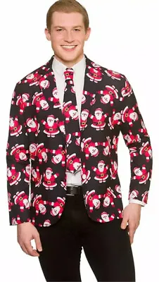 Buy Christmas  Jacket And Tie  Mens Cool Look Extra Large  Size Great Price • 9.95£