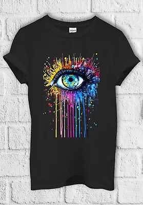 Buy Rainbow Eye Art Drawing Hipster T Shirt Men Women Hoodie Sweatshirt Unisex  625 • 11.95£