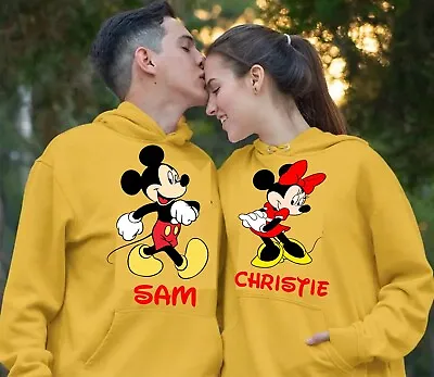 Buy Personalized Disneyland Paris 2024 Mickey Minnie Hoodie,  Family Matching Top • 18.99£