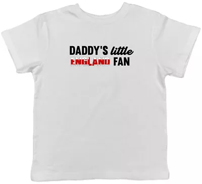 Buy Daddy's Little England Fan Childrens Kids T-Shirt Boys Girls • 5.99£