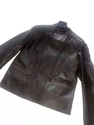 Buy Belstaff Men Highways Leather Jacket Dark Brown Size 46UK, 56IT, • 599£