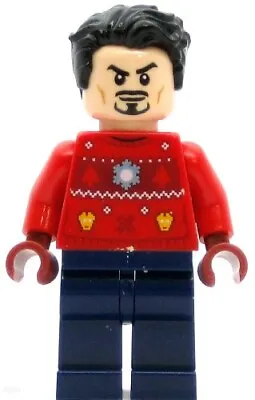 Buy LEGO Super Heroes Minifigure Tony Stark - Christmas Sweater (Genuine) • 9.64£