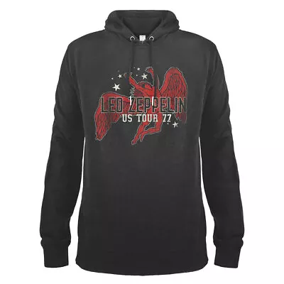 Buy Amplified Unisex Adult US Tour 77 Led Zeppelin Hoodie GD334 • 58.59£