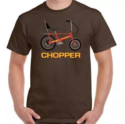 Buy Chopper T-Shirt Bicycle Cyclist Bike Cycle Mens Retro Bike 70's 80's Top Tee • 10.99£