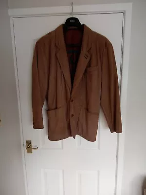 Buy Men’s Cloudio Genuine Nubuk Suede Leather Jacket Size Large • 19.90£