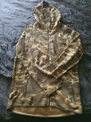 Buy Urban Classics Interlock Camo Zip Up Hooded Jacket Large • 12.50£