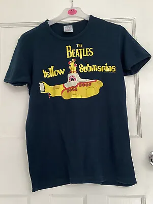Buy Navy Blue The Beatles Yellow Submarine T Shirt Size M  • 4.99£