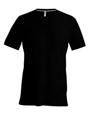 Buy Kariban Men's Short Sleeve V-Neck T-Shirt (K357) - Casual Plain Cotton Tee • 11.29£