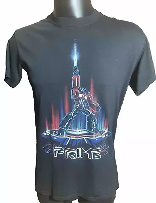 Buy Transformers T Shirt Size Medium Optimus Prime Tron Rock Me Black Gildan Label • 11.99£