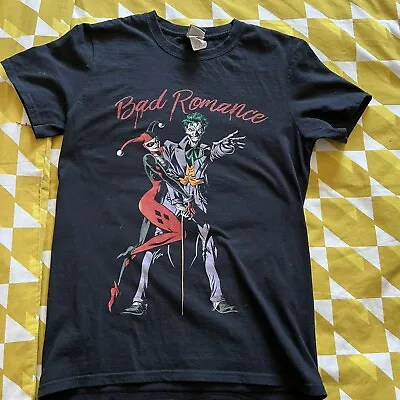 Buy Joker T Shirt Harley Quinn Bad Romance Black Logo Womens Size S Small • 7.99£