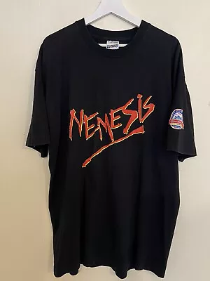 Buy Nemesis Alton Towers Vintage 90s Single Stitch T-Shirt XL Top Rare Nemesis Merch • 149.99£