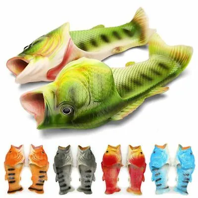 Buy Mens Womens Kids Fish Shower Slipper Sandals Bling Flip Flop Sliders Beach Shoes • 8.84£