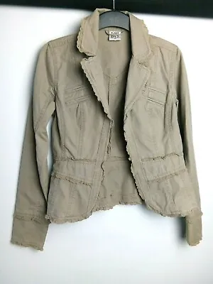 Buy Vintage BAY Women`s Khaki Denim Short Jacket Size-10 Comfort • 29£