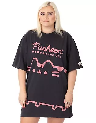Buy Pusheen Grey Oversized Short Sleeved T-Shirt (Womens) • 20.99£