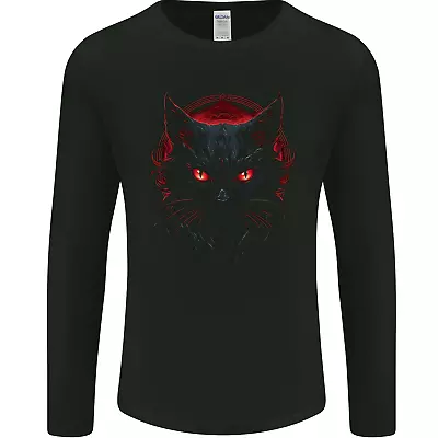 Buy Satanic Cat Evil Halloween Mens Long Sleeve T-Shirt • 11.99£