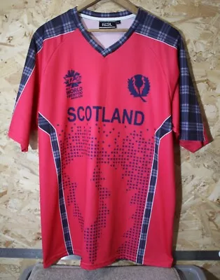 Buy 2016 ICC World Twenty20 Scotland Cricket Shirt Pyjama Game Pink Size L Mens • 40£