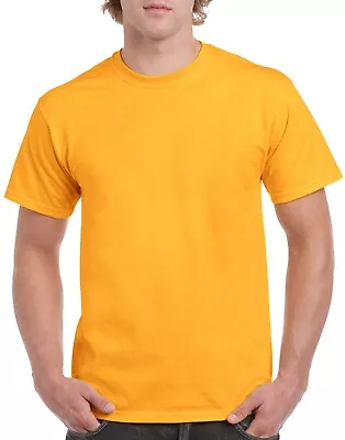 Buy Mens Plain T-Shirt / Gildan Ultra Cotton Tee Adult T-Shirt G2000 52 COLOURS • 7.99£