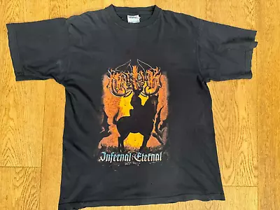 Buy Marduk Band Infernal Eternal Vintage T-shirt, Circa 2000, Black Metal, Sweden • 16.99£