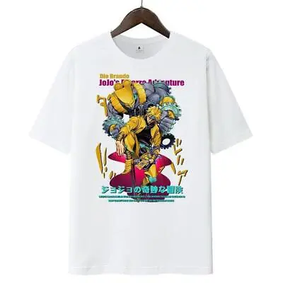 Buy JOJO Dio Brando T-shirt Anime Graphic Tee Unisex Short Sleeved Summer Top S-3XL • 14.39£