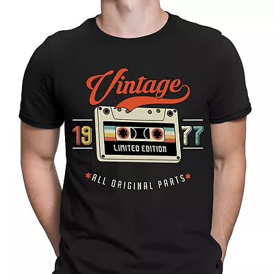 Buy 1977 Vintage Limited Edition All Original Parts Mens T-Shirts Tee Top #D • 9.99£