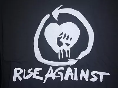 Buy Rise Against New Black T-shirt Size Large • 19.99£