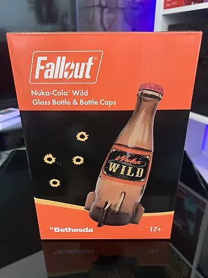 Buy Nuka Cola Wild Glass Bottle + Bottle Caps - Official Fallout Merch *NEW* • 100£
