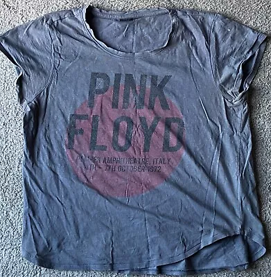 Buy Pink Floyd Pompeii Ladies Pre-loved  T-Shirt Official Merch Size = L • 6.32£