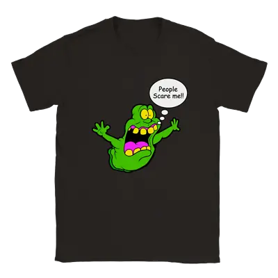 Buy Funny Tee Shirt T-shirt Apparel Ghostbusters Slimer Comic Cartoon Halloween Boo • 19.99£
