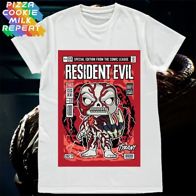 Buy Resident Evil Unisex Tshirt Tyrant Zombie Horror Survival Retro Gamer Fan Movie • 11.95£