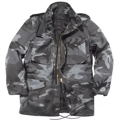 Buy Mil-Tec Mens Urban Parka Combat M65 Army Jacket Tactical Hunting Coat Dark Camo • 70.95£