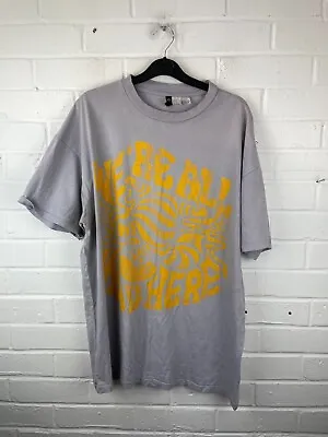 Buy Disney H&M Pale Purple & Yellow Cheshire Cat Graphic Short Sleeve T-Shirt S #CS • 4.64£