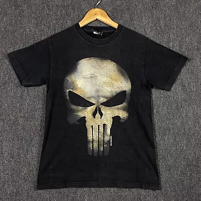 Buy Marvel Mad Engine ​The Punisher 2006 Mens Small T-Shirt Black Skull Logo • 27.89£