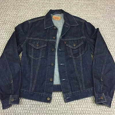 Buy Levi's Denim Trucker Slim Fit Jacket Open Front Blue Womens Large 70500 04 • 36.99£