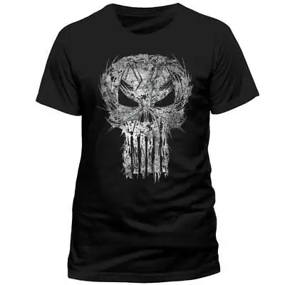 Buy Official Licensed The Punisher Shatter Skull T-Shirt Black Or White Top • 14.99£