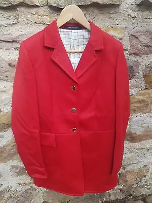 Buy Quality Ladies 38   Red  Wool Hunt Coat  Hunting Jacket Field Made In England  • 90£