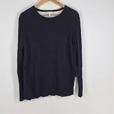 Buy Witchery Womens Knit T Shirt Top Size S Black With White Panel Long Sleeve015676 • 7.62£