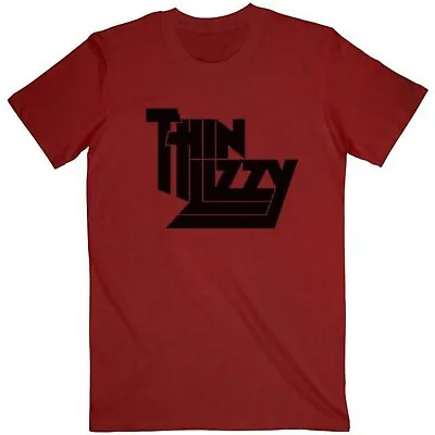 Buy Thin Lizzy Logo Red T-Shirt Officially Licensed Unisex Size XL Lynott FREE P&P • 15.79£
