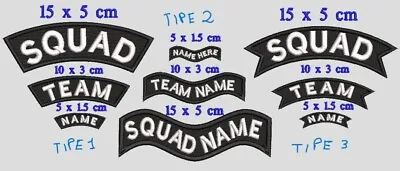 Buy CUSTOM Banner TEXT Sew On Hook And Loop Biker Rider Military Embroidered Patch • 6£