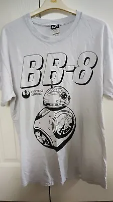 Buy Official Star Wars The Force Awakens T-Shirt, BB-8, White, Size L Large • 7.49£