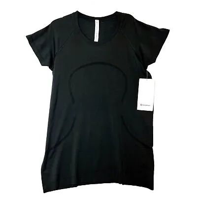 Buy Lululemon Swiftly Tech Short Sleeve T-Shirt 2.0 Women's Size 12 Black • 57.36£