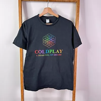 Buy Coldplay Shirt Unisex Small A Head Full Of Dreams Black Short Sleeve • 9.45£