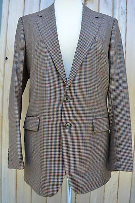 Buy Harvie & Hudson Men's Blazer Jacket Pure New Wool 42  Chest Blue Red Brown Check • 75£