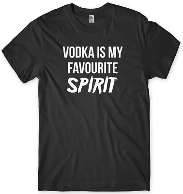 Buy Vodka Is My Favourite Spirit Halloween Mens Funny Unisex T-Shirt • 11.99£