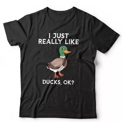 Buy I Just Really Like Ducks Ok? Tshirt Unisex & Kids - Funny, Cute, Love • 9.79£