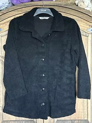 Buy Yours Black Teddy Fleece Jacket 16 • 12£